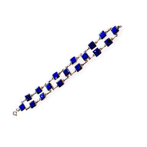 Lapis Lazuli Anika Bracelet | Handcrafted Artisan Work | Inspired by Chilean Craftsmanship