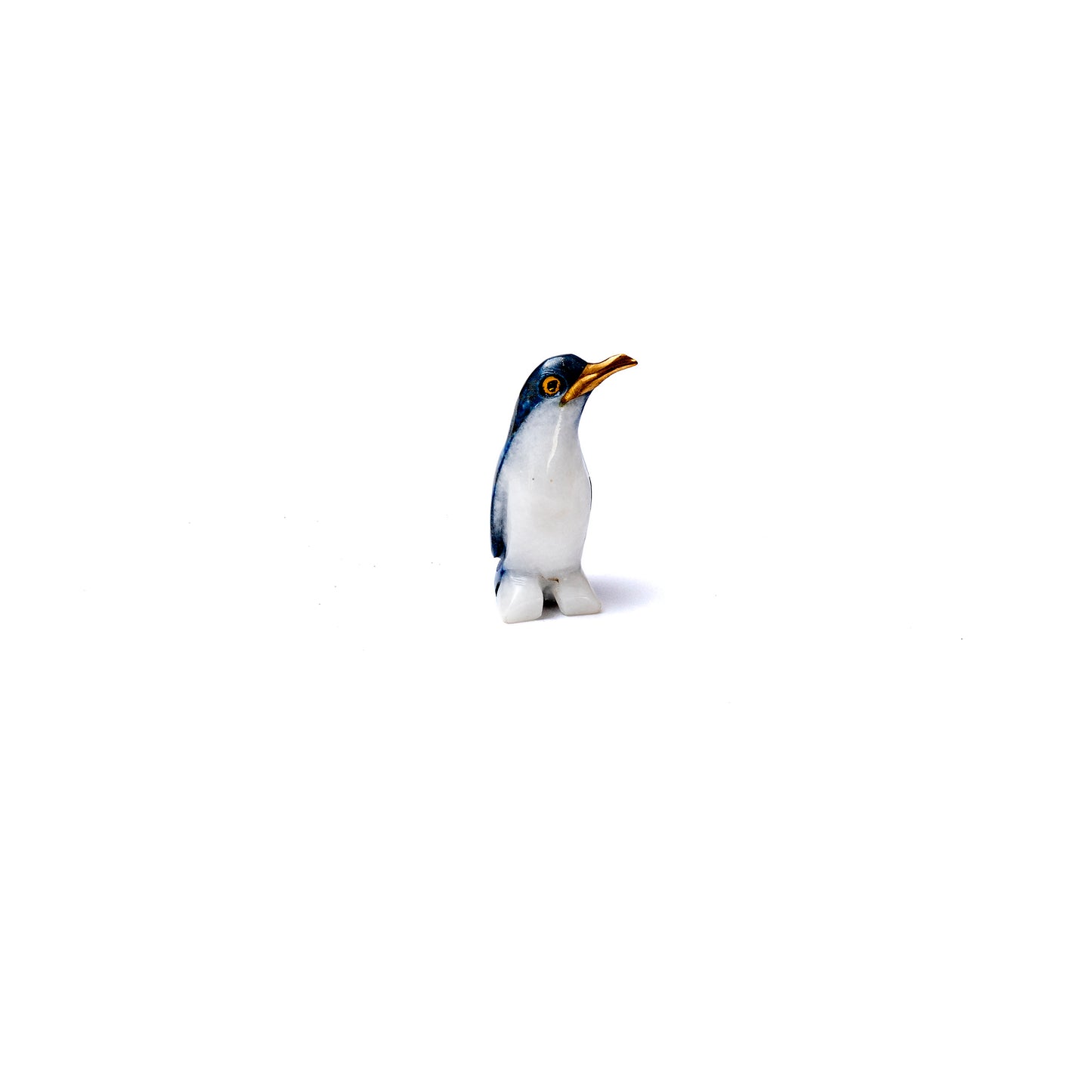 Lapis Lazuli Penguin Figurine Size 1 | Handcrafted Animal Decor