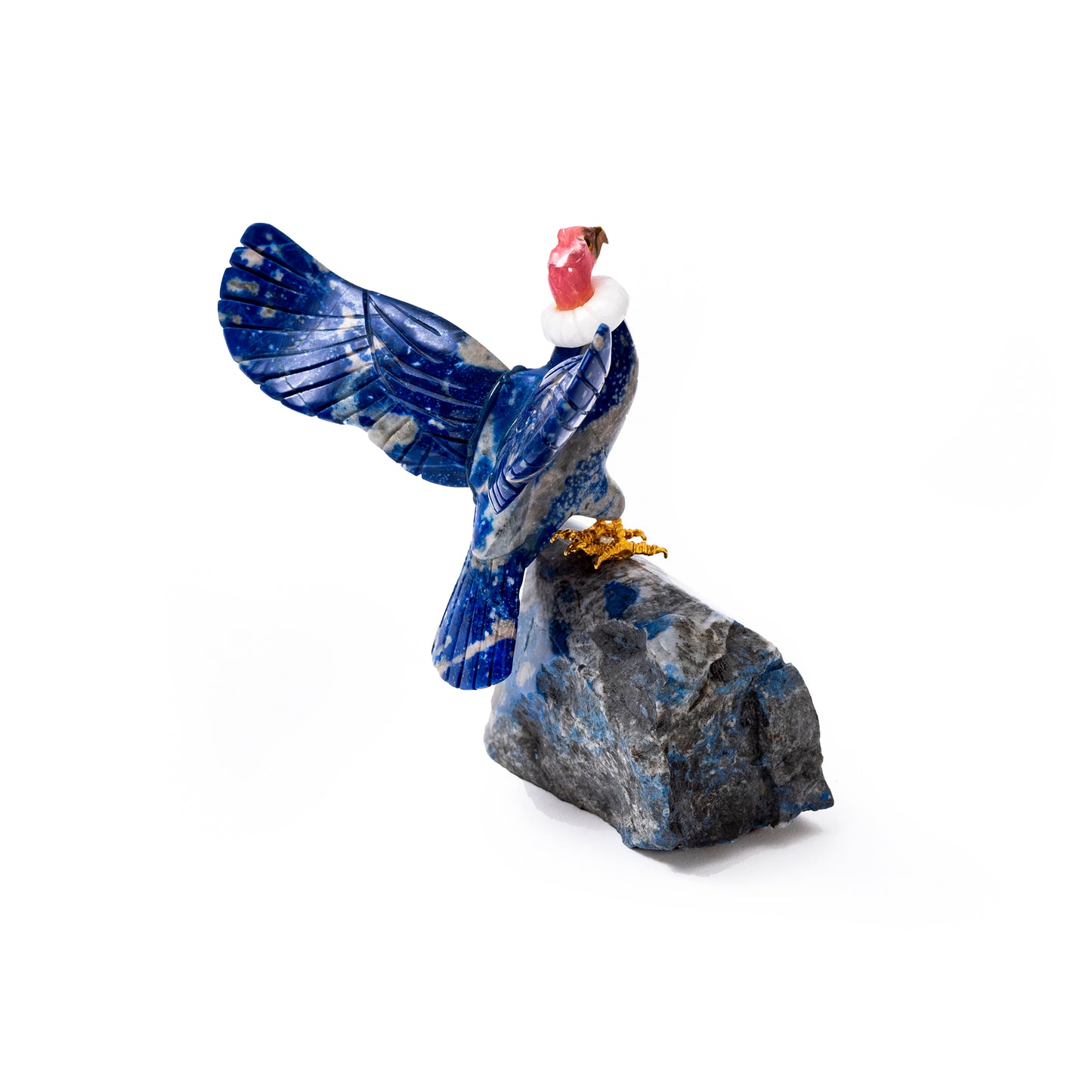 Lapis Lazuli Condor Statue Small | Handcrafted Decor