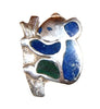 Lapis Lazuli Panda Pin | Handcrafted Jewelry | Crafted in the Andes