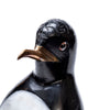 Black Onyx Penguin Statue Size 8 | Artisan Stone Sculpture | Crafted in Santiago