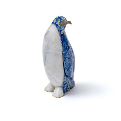Lapis Lazuli Penguin Figurine Size 5 | Handcrafted Figurin