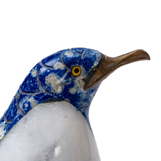 Lapis Lazuli Penguin Figurine Size 5 | Handcrafted Figurin