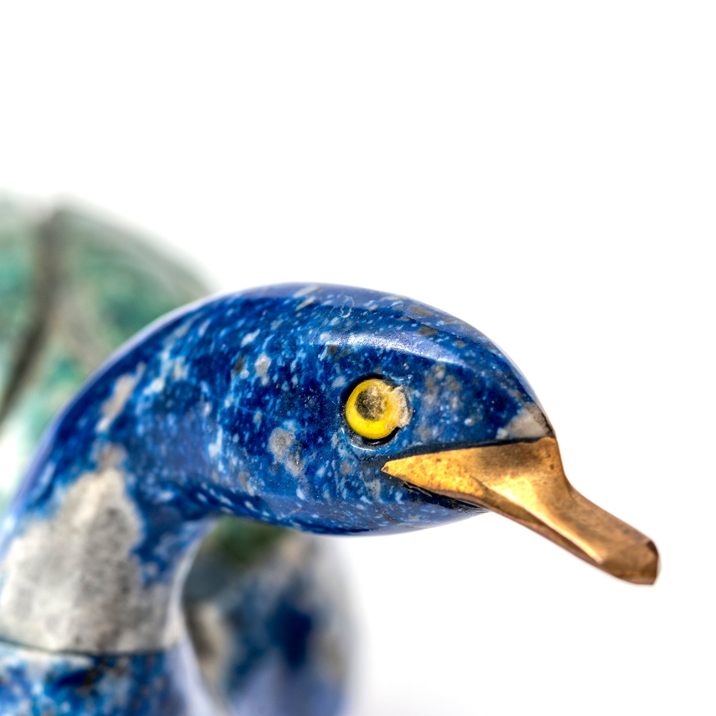 Lapis Lazuli Duck Figurine Size 2 | Artisan Carved Figurine