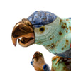 Lapis Lazuli Parrot Statue Trio | Artisan Decor Set | From the Chilean Highlands