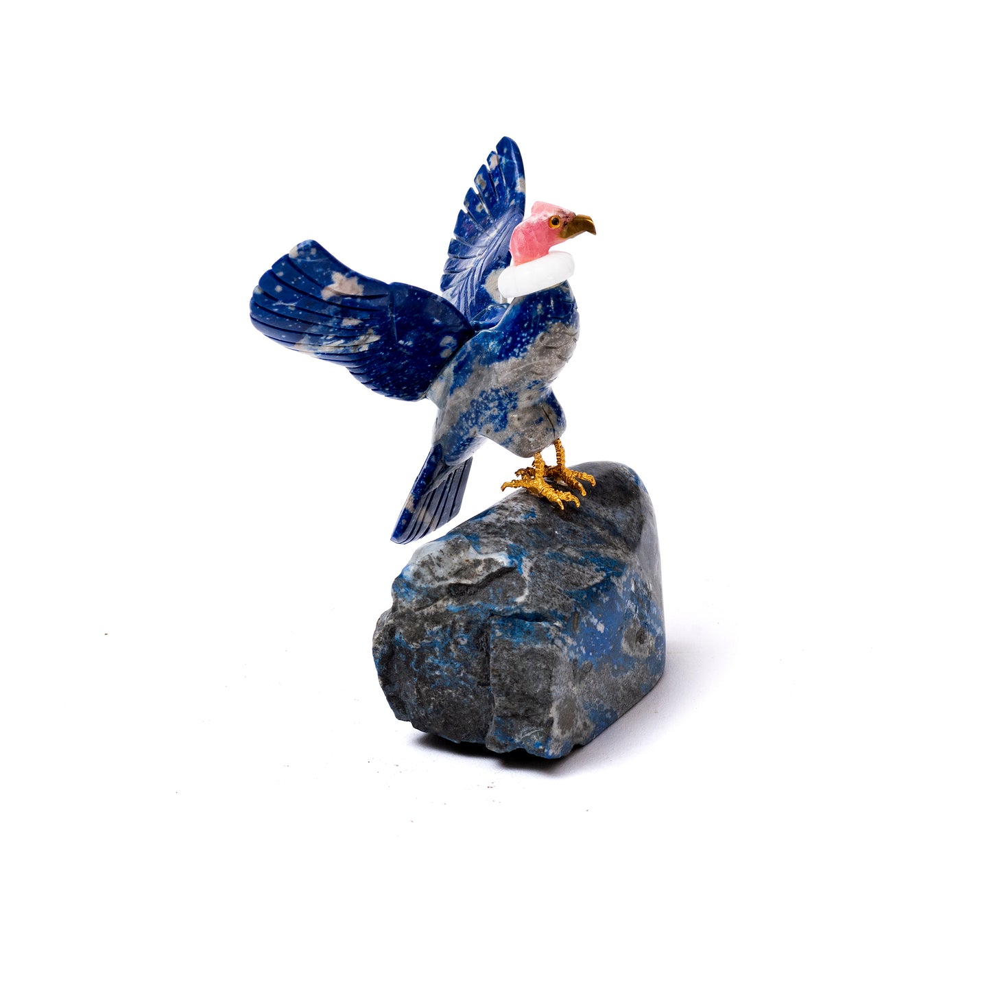 Lapis Lazuli Condor Statue Small | Handcrafted Decor