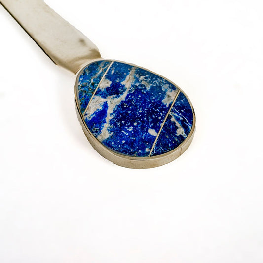 Lapis Lazuli Oval Letter Opener | Handcrafted Office Decor