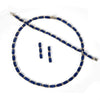Lapis Lazuli Awaq Necklace Set | Handcrafted Jewelry Set | Crafted in Santiago