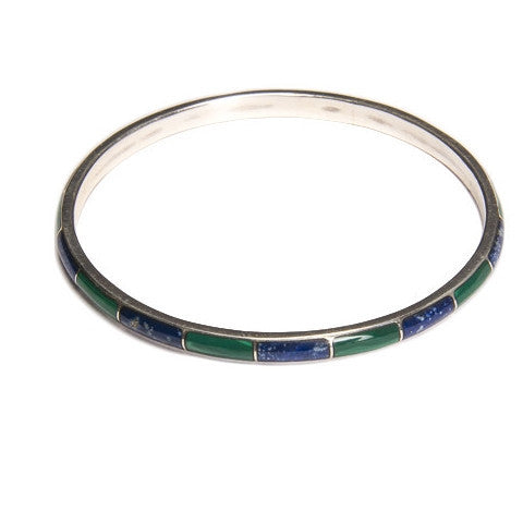 Embrace Friendship Bracelet  Lapis Lazuli Silver  Shakara Jewellery
